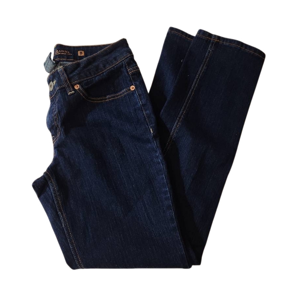 Faded Glory Dark Blue Straight Women's Jeans Size 8 Petite
